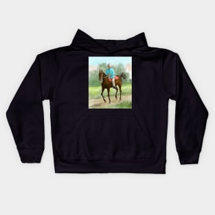 Babaji on Horseback Kids Hoodie